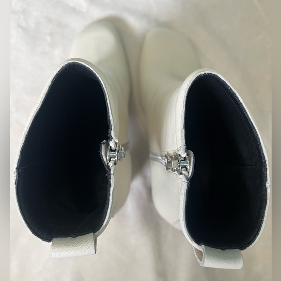 NIB: RAG & BONE Leather Ellis Boot/Booties in Ivory White, Size 6.5 (36.5 EU) - Picture 10 of 15